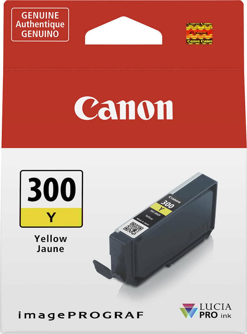 Canon PFI-300 InkJet Printer Ink Yellow (4196C001)