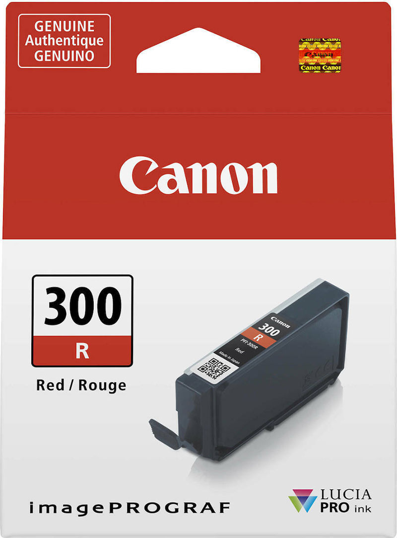 Canon PFI-300 InkJet Printer Ink Red (4199C001)