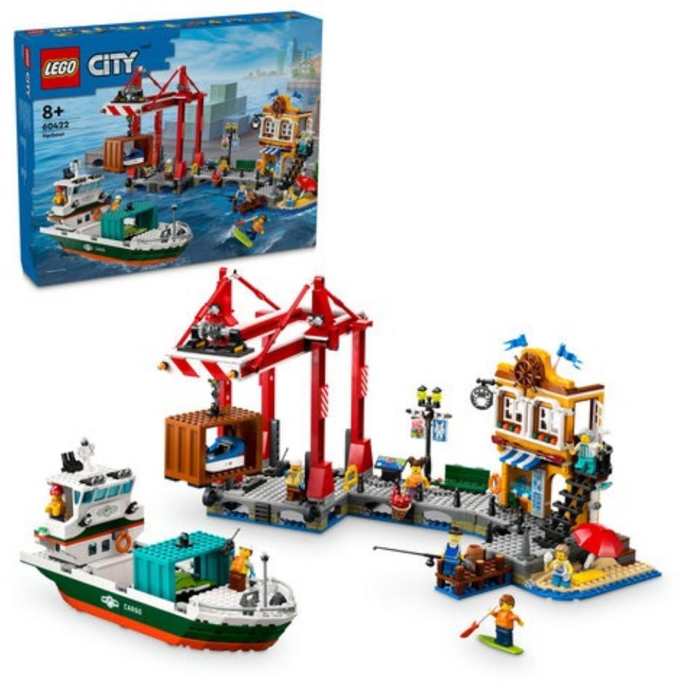 Lego City Harbor With Cargo Ship (60422)