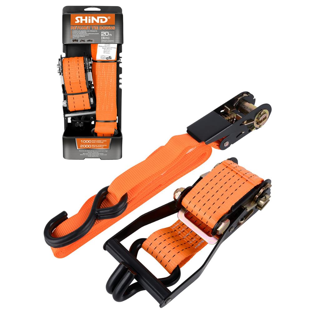 Shind Ratchet Strap B-type, 6mx38mm 1000/2000kg (SHI-37547) (SHI37547)