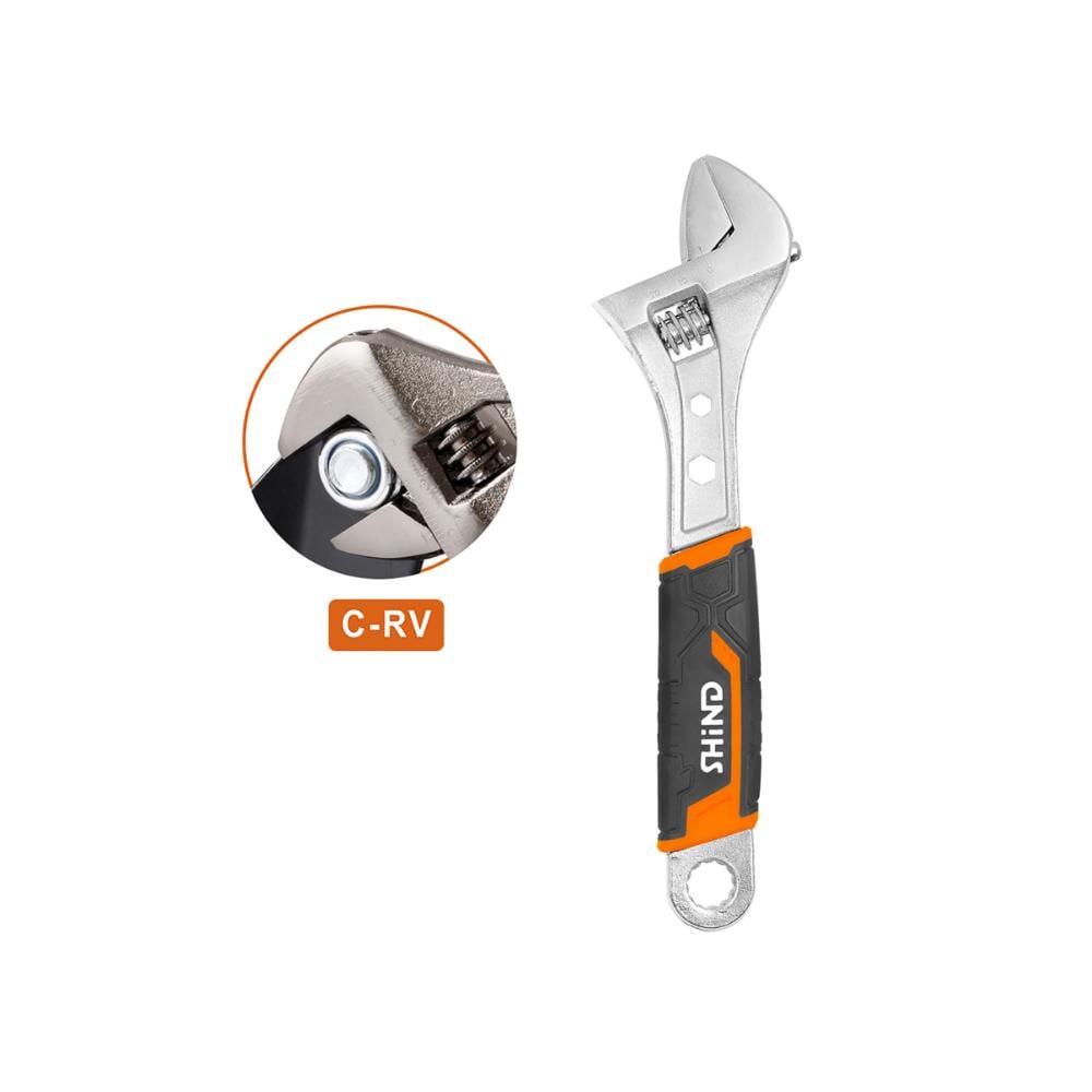Shind Insulated Adjustable Wrench 8'' (SHI-94141) (SHI94141)