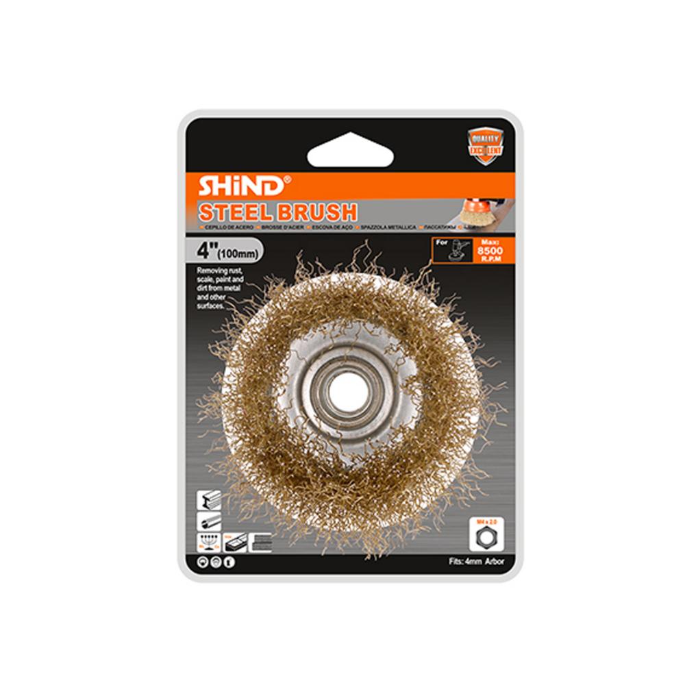 Shind Wire Brush for Angle Grinder Φ100mm (SHI-94929) (SHI94929)