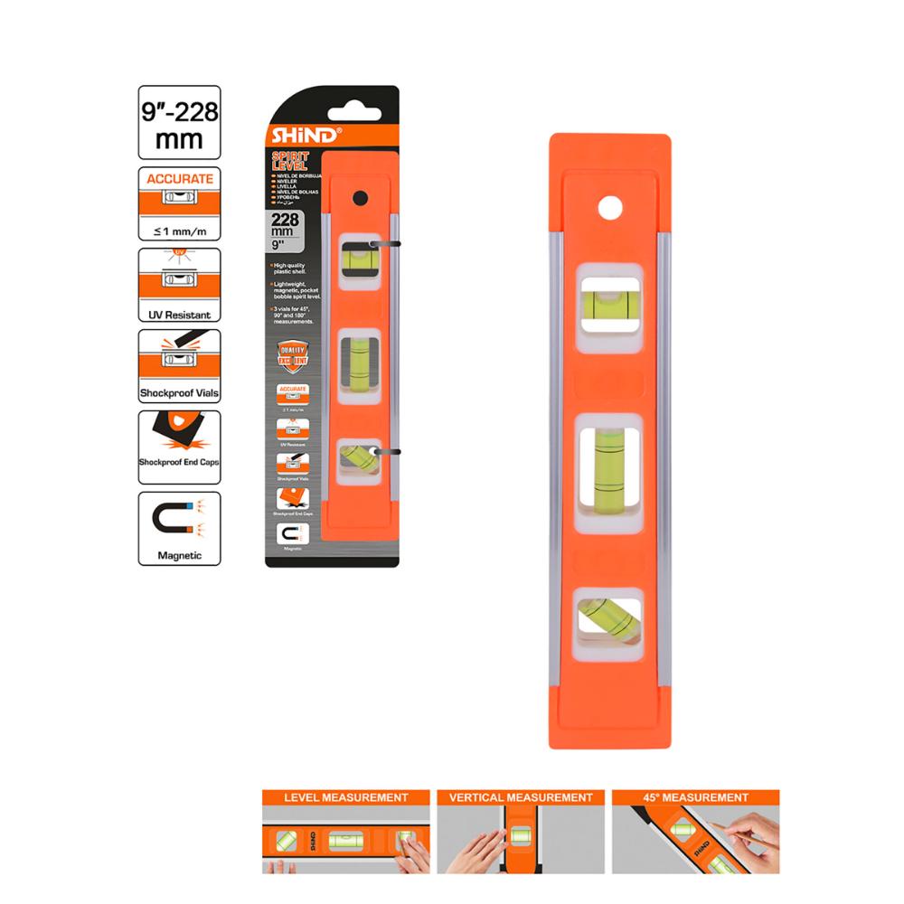 Shind Magnetic Boat Level 9'' - 230mm (SHI-94540)