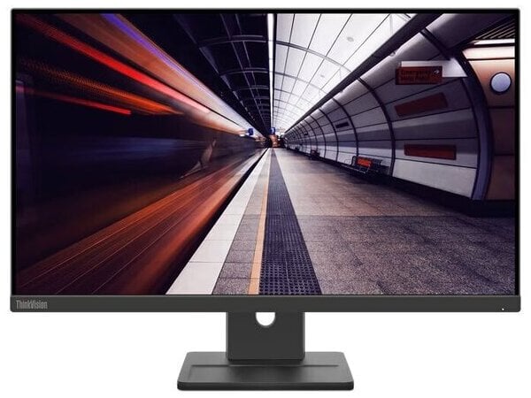 LENOVO Monitor ThinkVision E24-30 23.8'' IPS FHD, Slim Bezel, HDMI, Display Port, VGA, Height adjustable, Speakers, 3 Years Warranty.