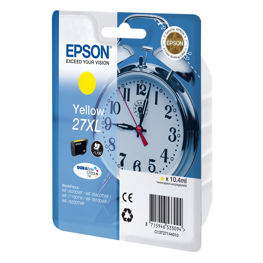 Epson Inkjet Series 27 XL Yellow Ink (C13T27144012) (EPST271440)