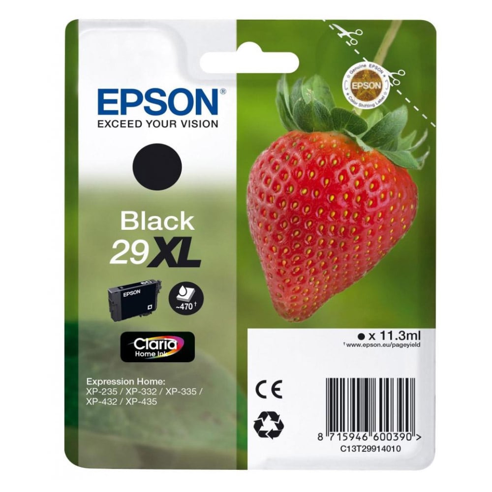 Epson Inkjet Series 29 Black XL Ink (C13T29914012) (EPST299140)