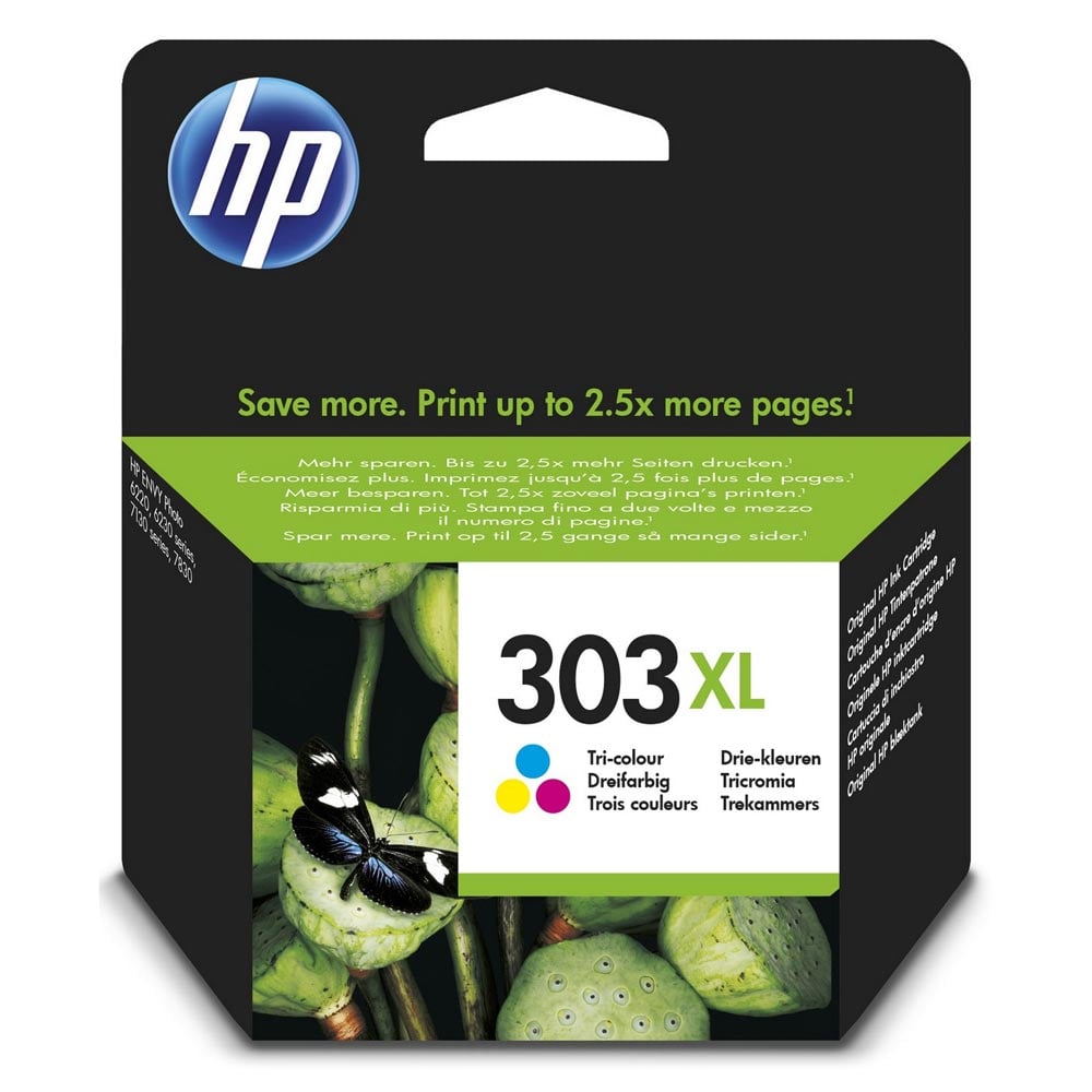 HP Inkjet Ink No 303XL Tri-Colour (T6N03AE) (HPT6N03AE)
