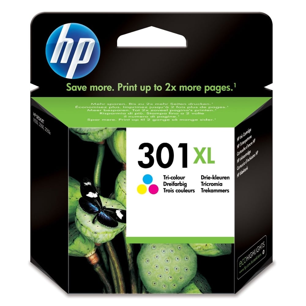 HP Inkjet No.301XL Colour Ink (CH564EE)