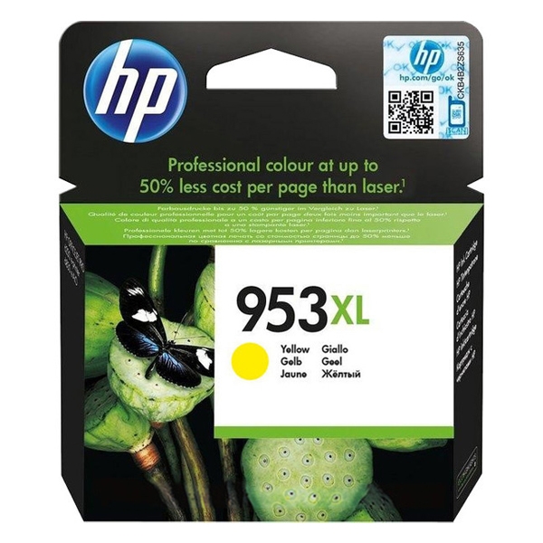 HP Inkjet 953XL Yellow Ink (F6U18AE)