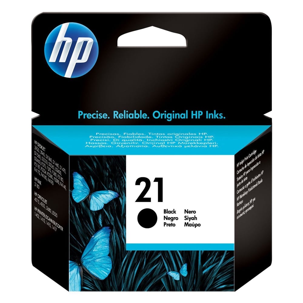 HP Inkjet No.21 Black Ink (C9351AE) (HPC9351AE)