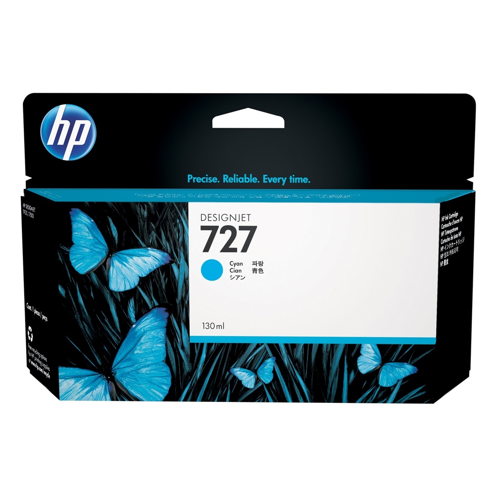 HP Inkjet No.727 Cyan Ink (130ml) (B3P19A) (HPB3P19A)