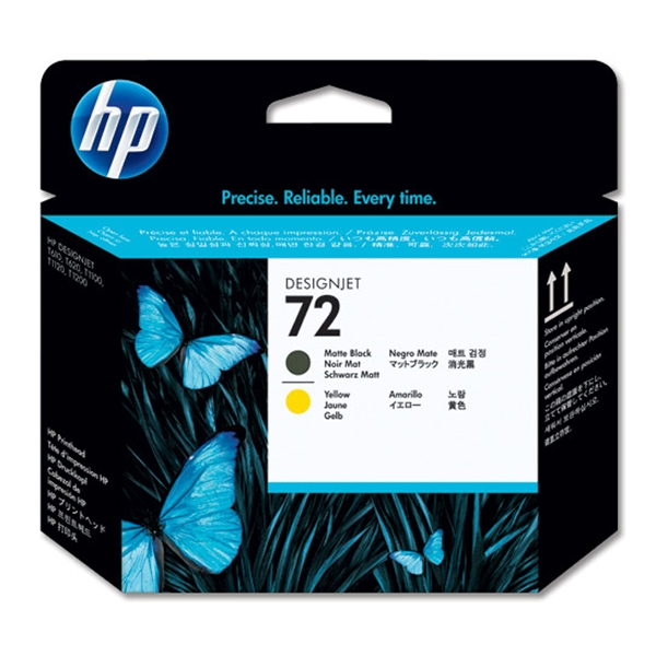 HP Κεφαλή Εκτύπωσης No.72 Matte Black &amp; Yellow (C9384A) (HPC9384A)