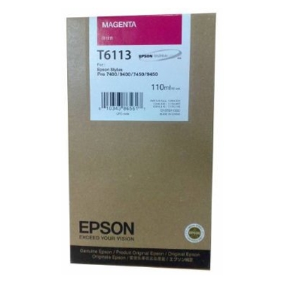 Epson Inkjet T6113 Magenta Ink (C13T611300) (EPST611300)