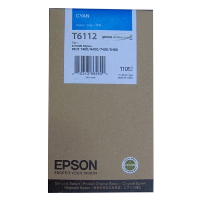 Epson Inkjet Ink T6112 Cyan (C13T611200) (EPST611200)