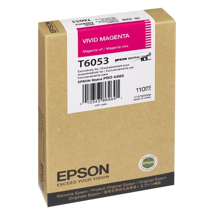 Epson Inkjet Ink T6053 Vivid Magenta (C13T605300) (EPST605300)