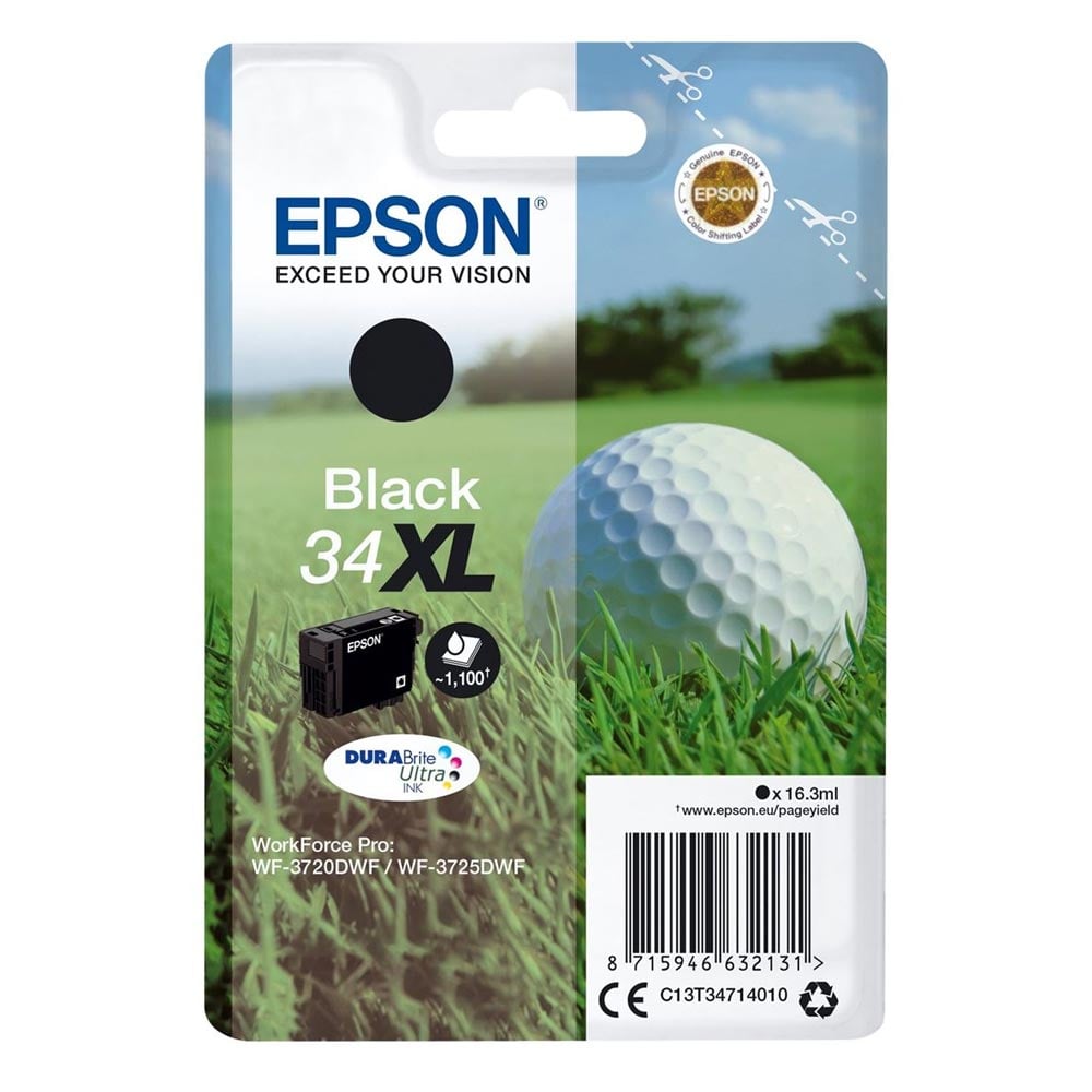 Epson Inkjet No.34XL Black Ink (C13T34714010) (EPST347140)