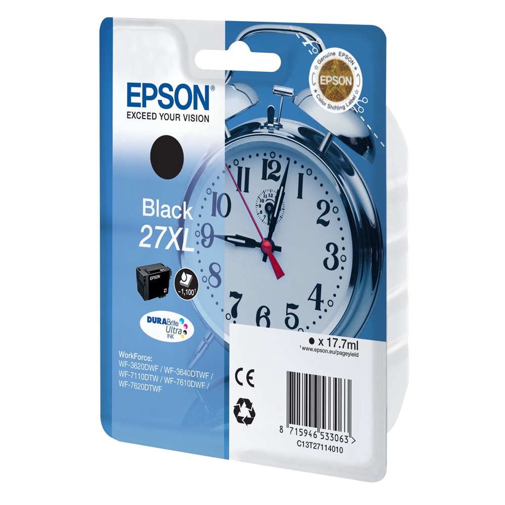 Epson Inkjet Series 27 XL Black Ink (C13T27114012) (EPST271140)