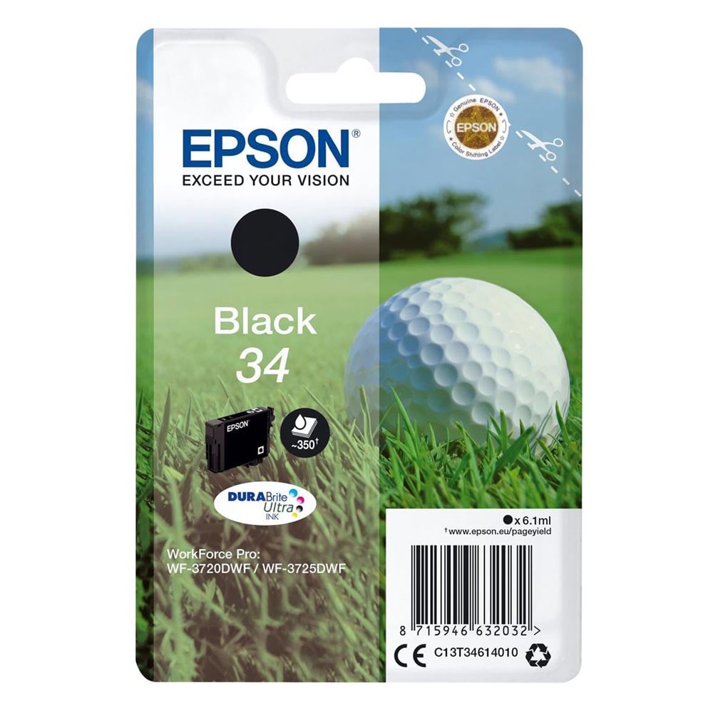Epson Inkjet Ink No.34 Black (C13T34614010) (EPST346140)