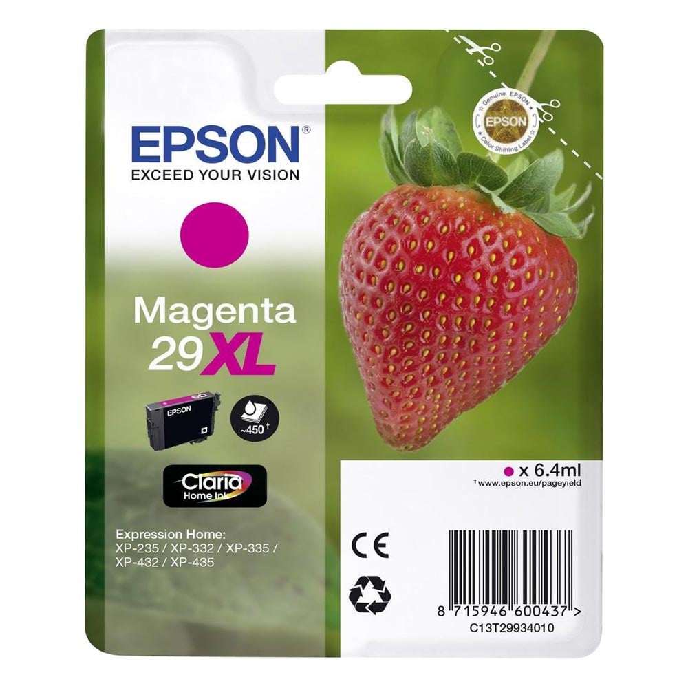 Epson Inkjet Series 29 Magenta XL Ink (C13T29934012) (EPST299340)