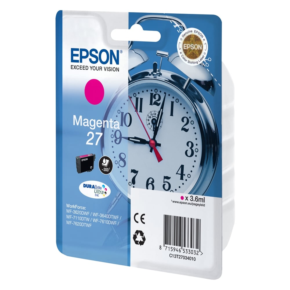 Epson Inkjet Series 27 Magenta Ink (C13T27034012) (EPST270340)