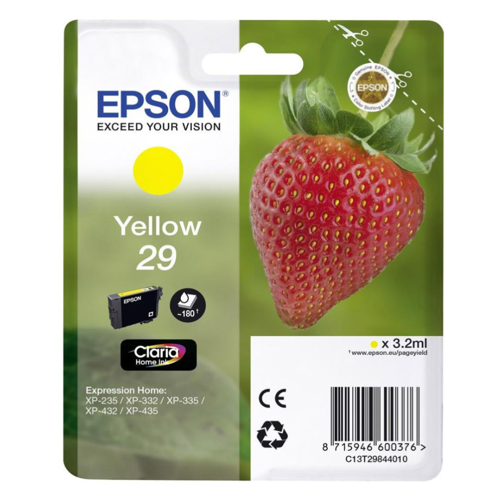 Epson Inkjet Series 29 Yellow Ink (C13T29844012) (EPST298440)