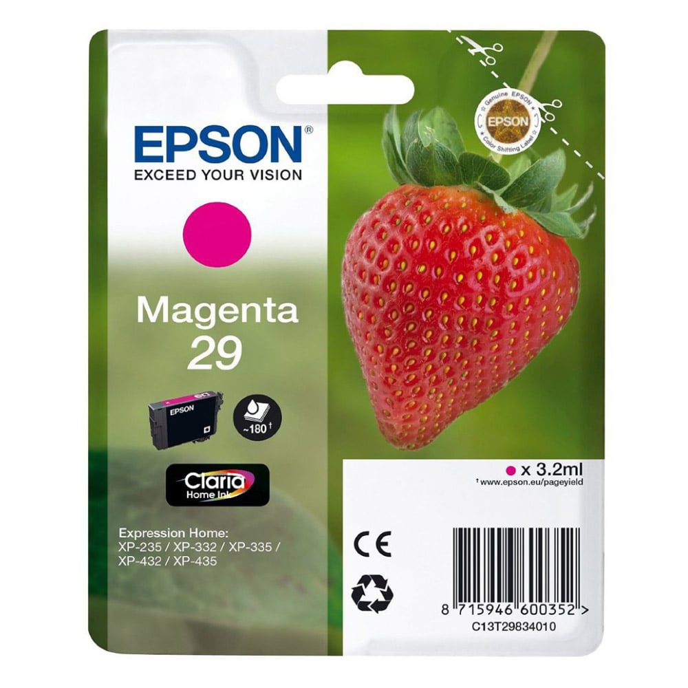 Epson Inkjet Series 29 Magenta Ink (C13T29834012) (EPST298340)
