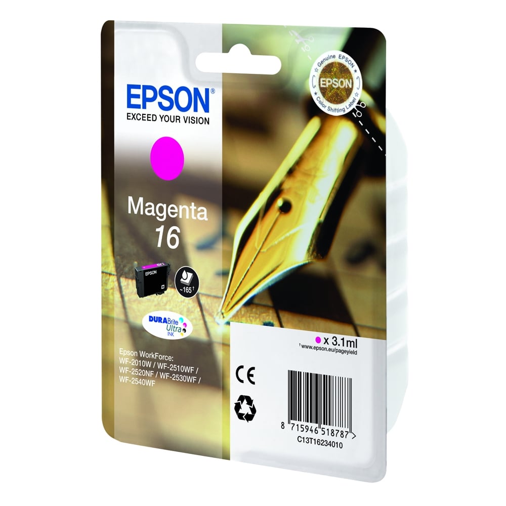 Epson Inkjet No.16 Magenta Ink (C13T16234012) (EPST162340)