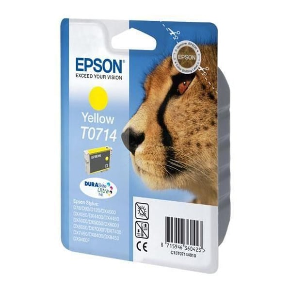 Epson Inkjet T0714 Yellow Ink (C13T07144012) (EPST071440)