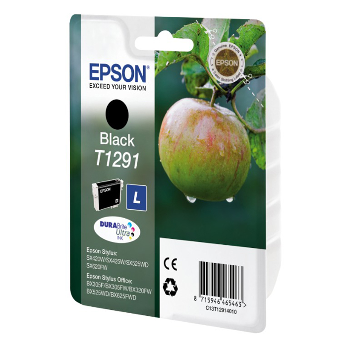 Epson Inkjet T1291 Black Ink (C13T12914012) (EPST129140)