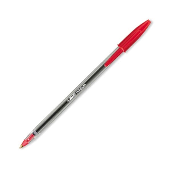 BIC Cristal Ballpoint Pen 1.0 mm (Red) (8373611) (BIC8373611R)