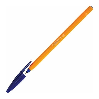 BIC Orange Fine 0.8 mm Ballpoint Pen (Blue) (110111) (BIC110111FBL)