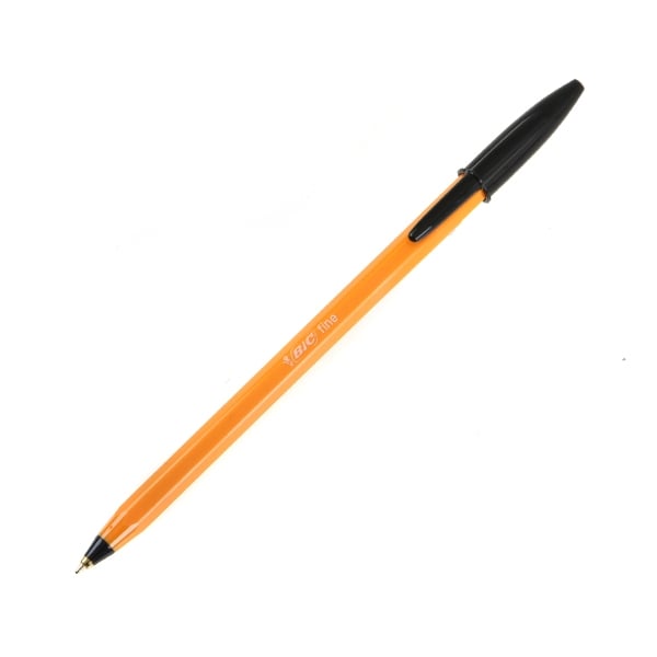 BIC Orange Fine 0.8 mm Ballpoint Pen (Black) (110114) (BIC110114FBK)