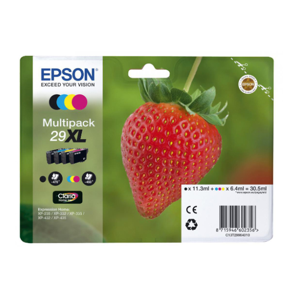 Epson Inkjet Series 29 Multipack XL Ink (C13T29964012) (EPST299640)