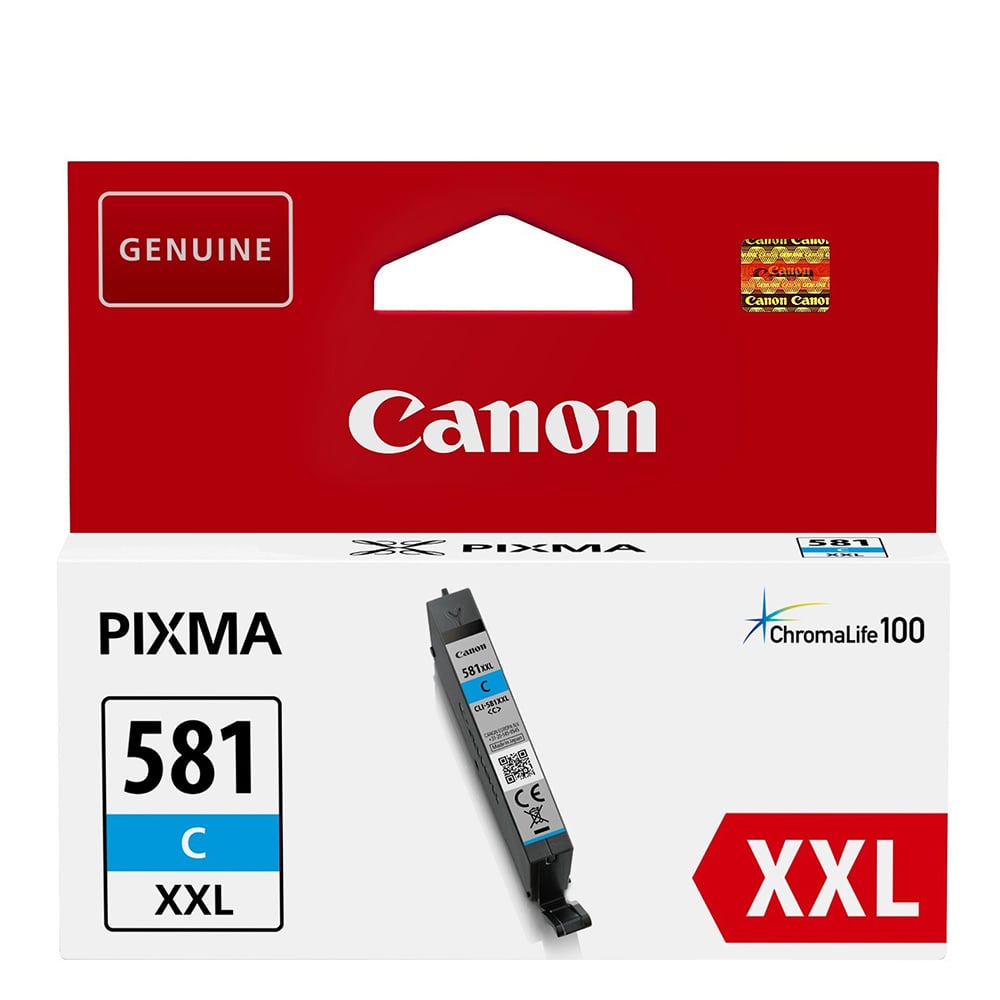 Canon Inkjet Ink CLI-581CXXL Cyan (1995C001) (CANCL-581CXXL)