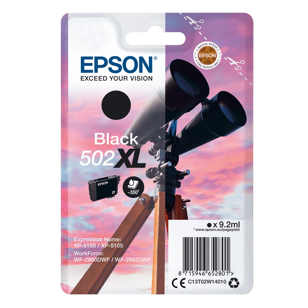 Epson Inkjet 502XL Black Ink (C13T02W14010)