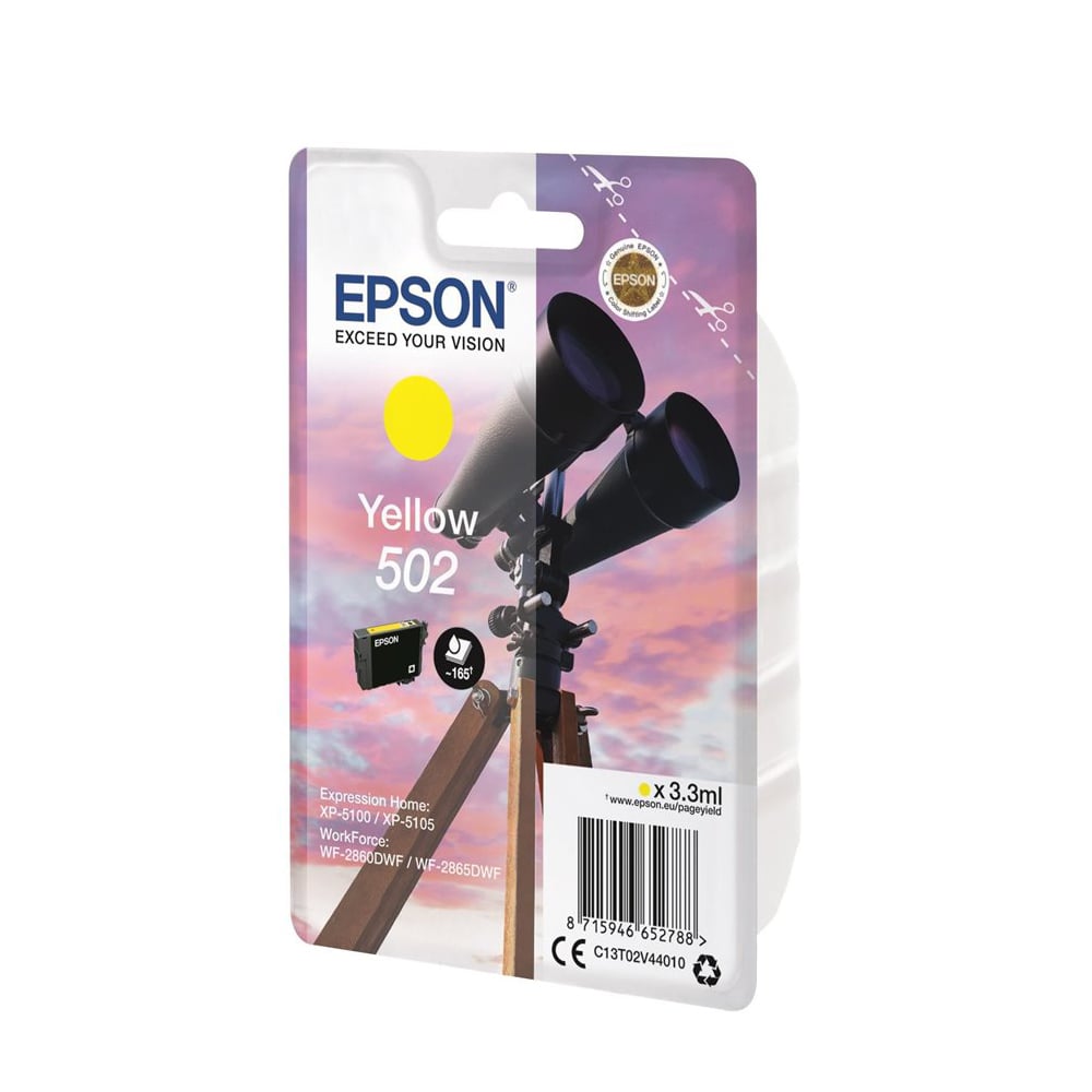Epson Inkjet 502 Yellow Ink (C13T02V44010) (EPST02V440)