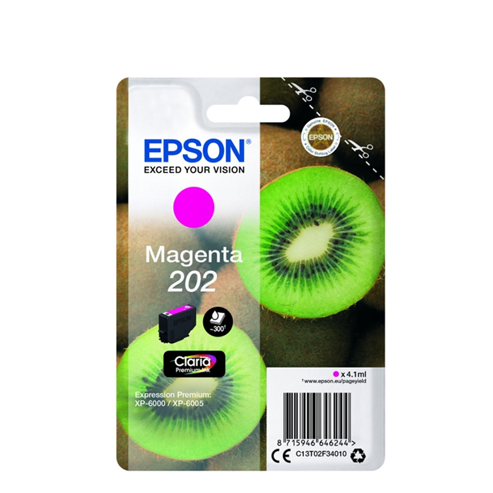 Epson Inkjet Ink 202 Magenta (C13T02F34010) (EPST02F340)