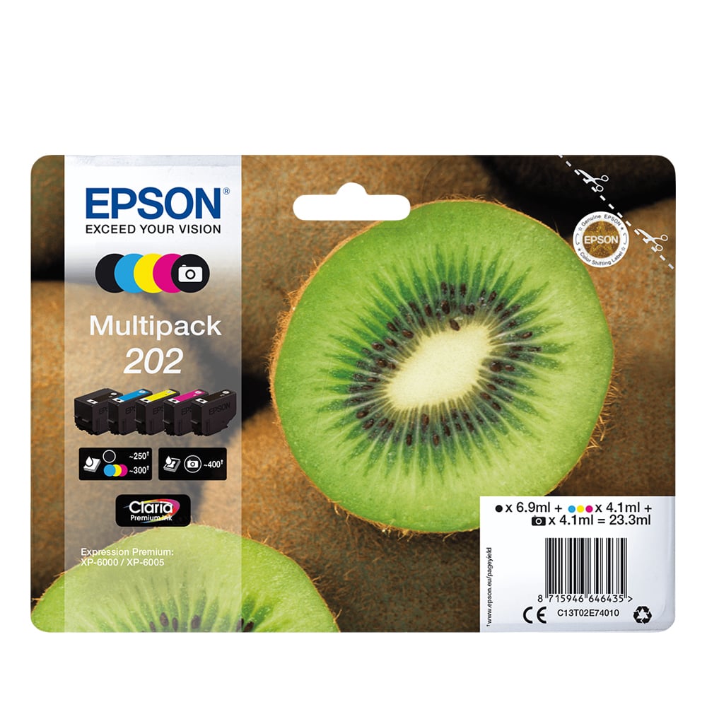 Epson Inkjet 202 Multipack Ink (C13T02E74010) (EPST02E740)