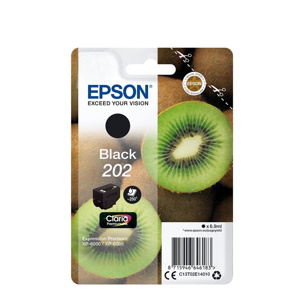 Epson Inkjet 202 Black Ink (C13T02E14010) (EPST02E140)