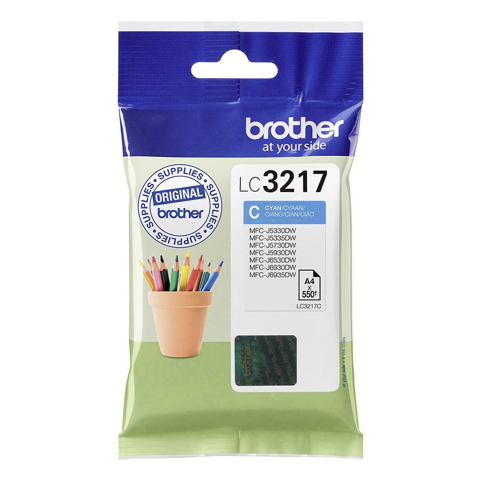 Brother Inkjet Ink LC-3217C Cyan (LC-3217C) (BRO-LC-3217C)