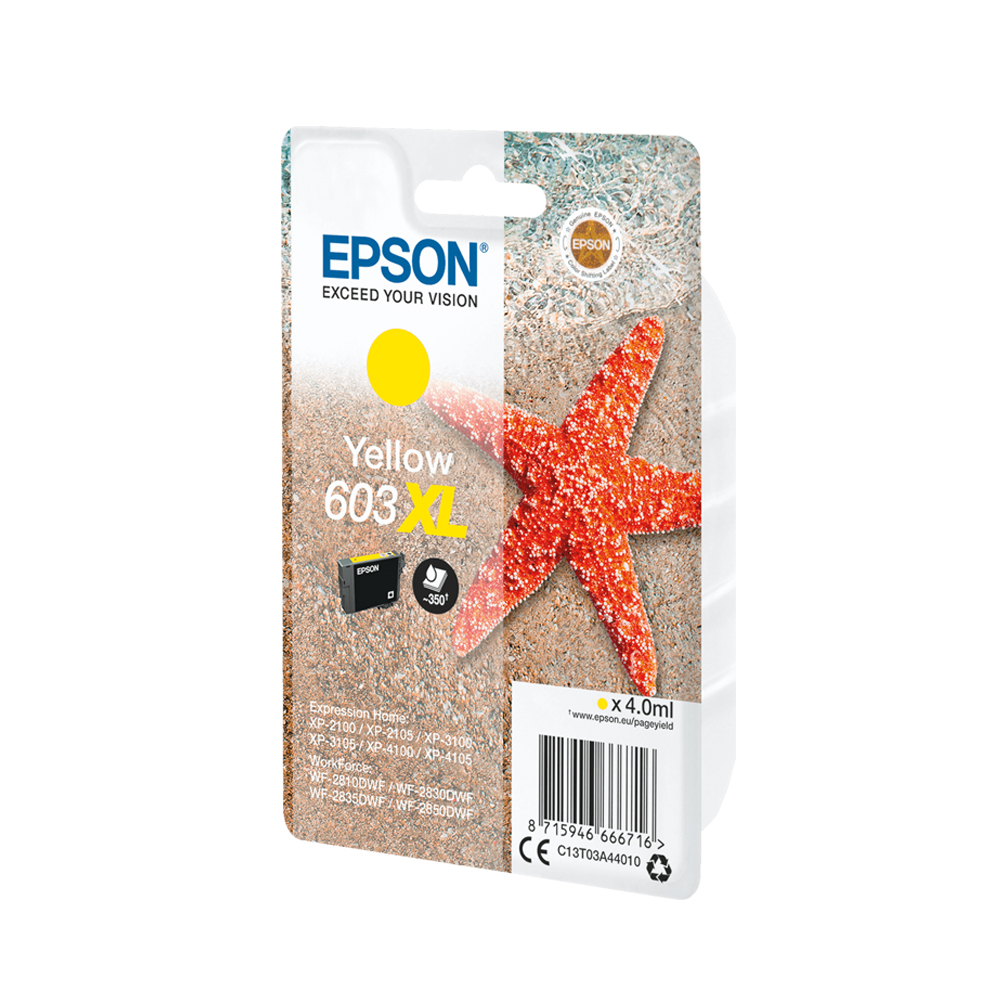 Epson Inkjet Ink 603XL Yellow (C13T03A44010) (EPST03A440)
