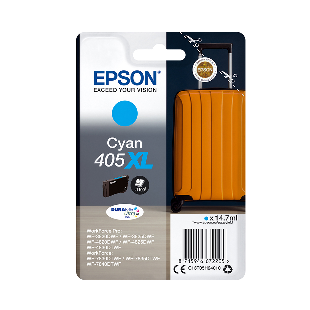 Epson Inkjet Ink 405XL Cyan (C13T05H24010) (EPST05H240)