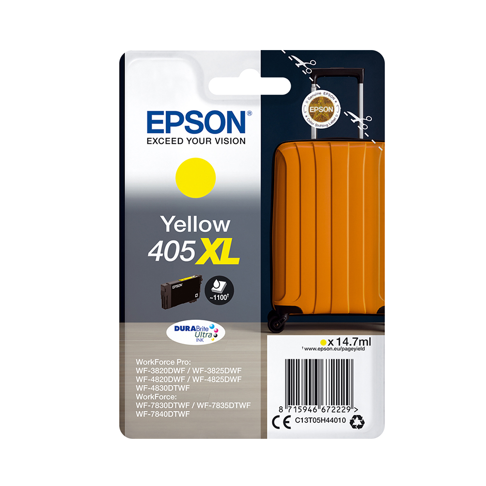 Epson Inkjet Ink 405XL Yellow (C13T05H44010) (EPST05H440)