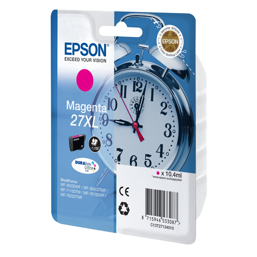 Epson Inkjet Series 27 XL Magenta Ink (C13T27134012) (EPST271340)