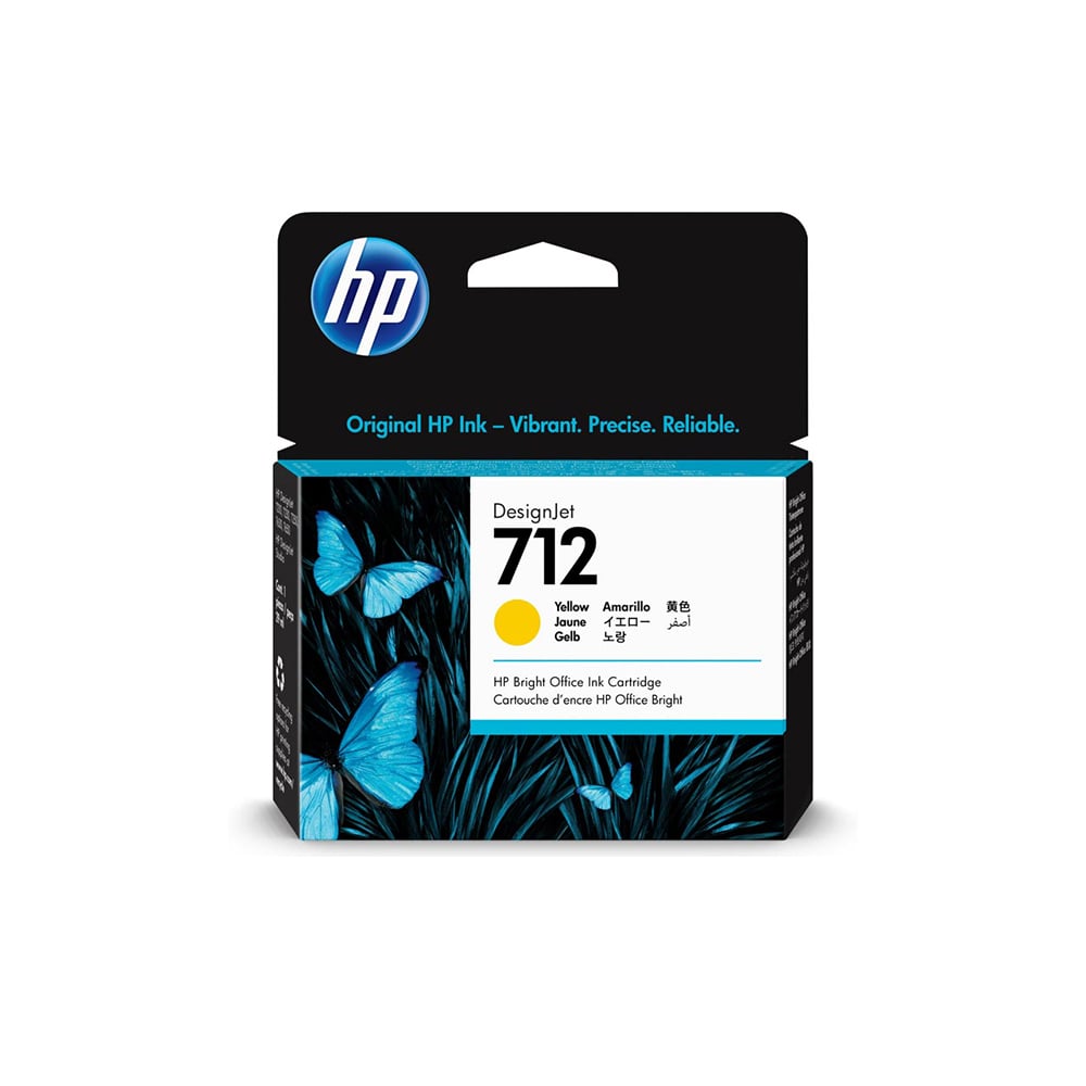 HP Inkjet Ink No.712 Yellow (3ED69A) (HP3ED69A)