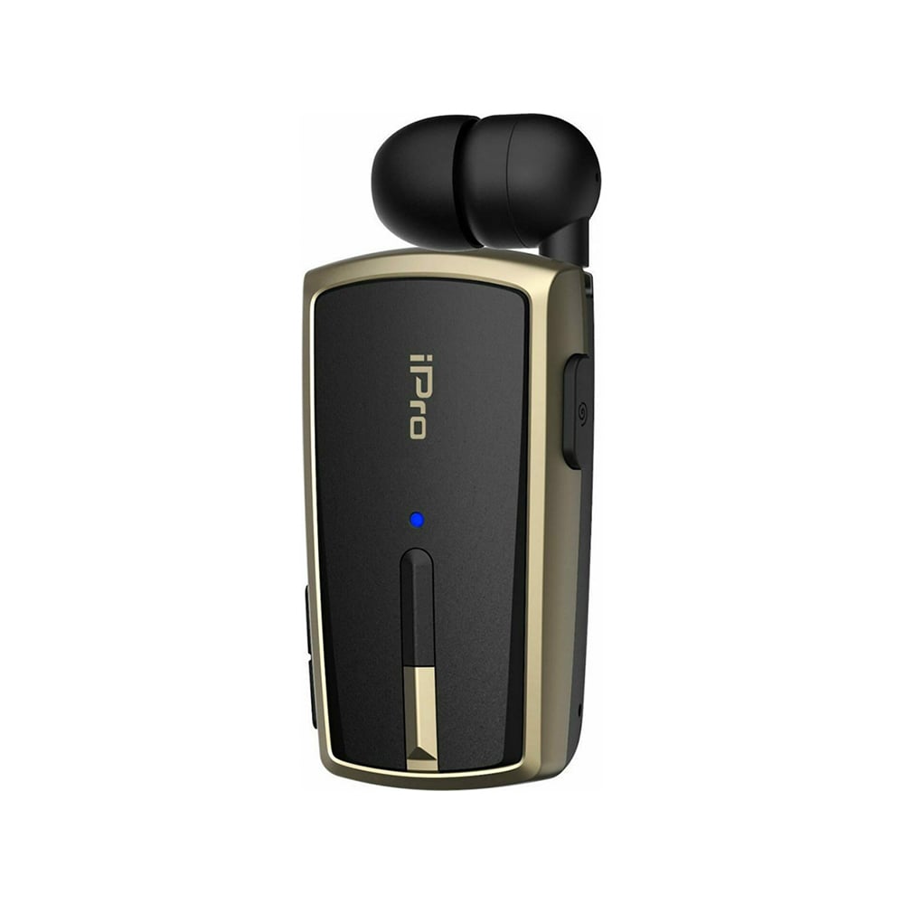iPro RH120 Retractable Bluetooth Headset Black-Gold (RH120BGO) (IPRORH120BGO)
