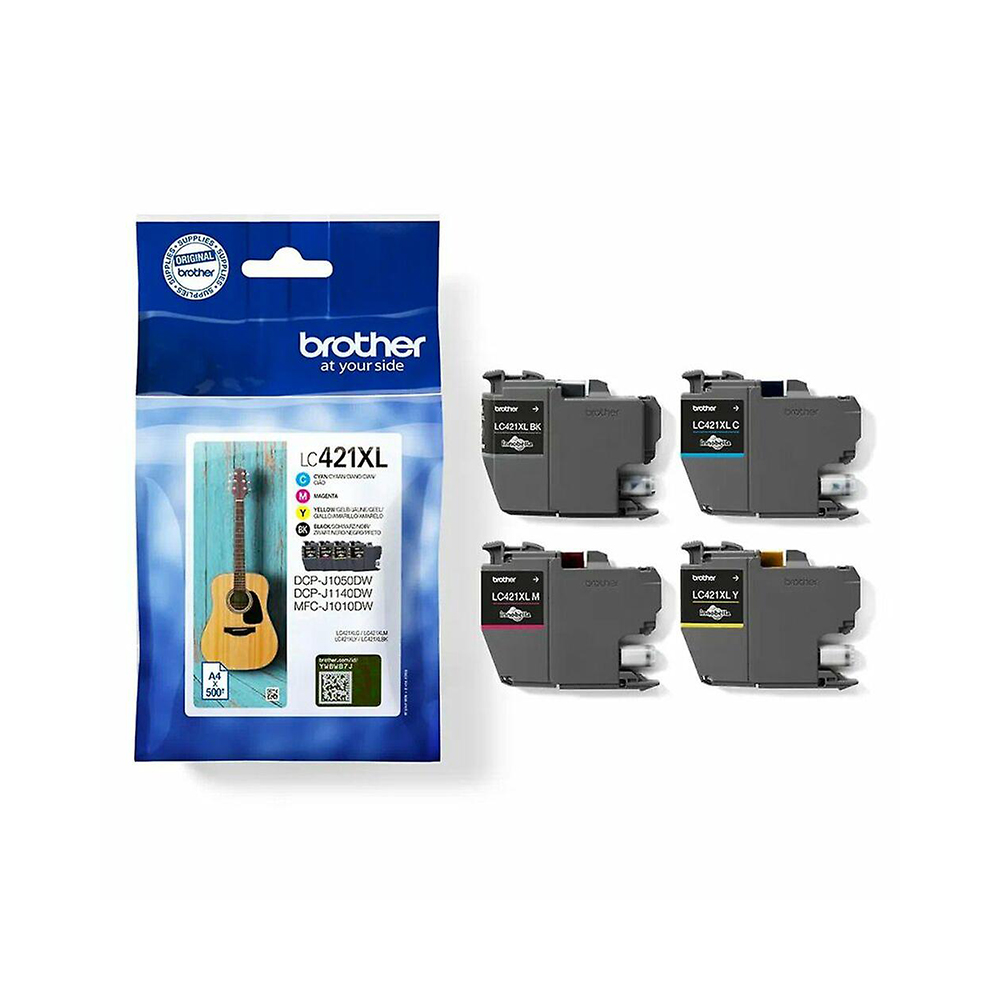 Brother Inkjet Ink LC-421XLVAL Multipack (LC421XLVAL) (BRO-LC-421XLVAL)