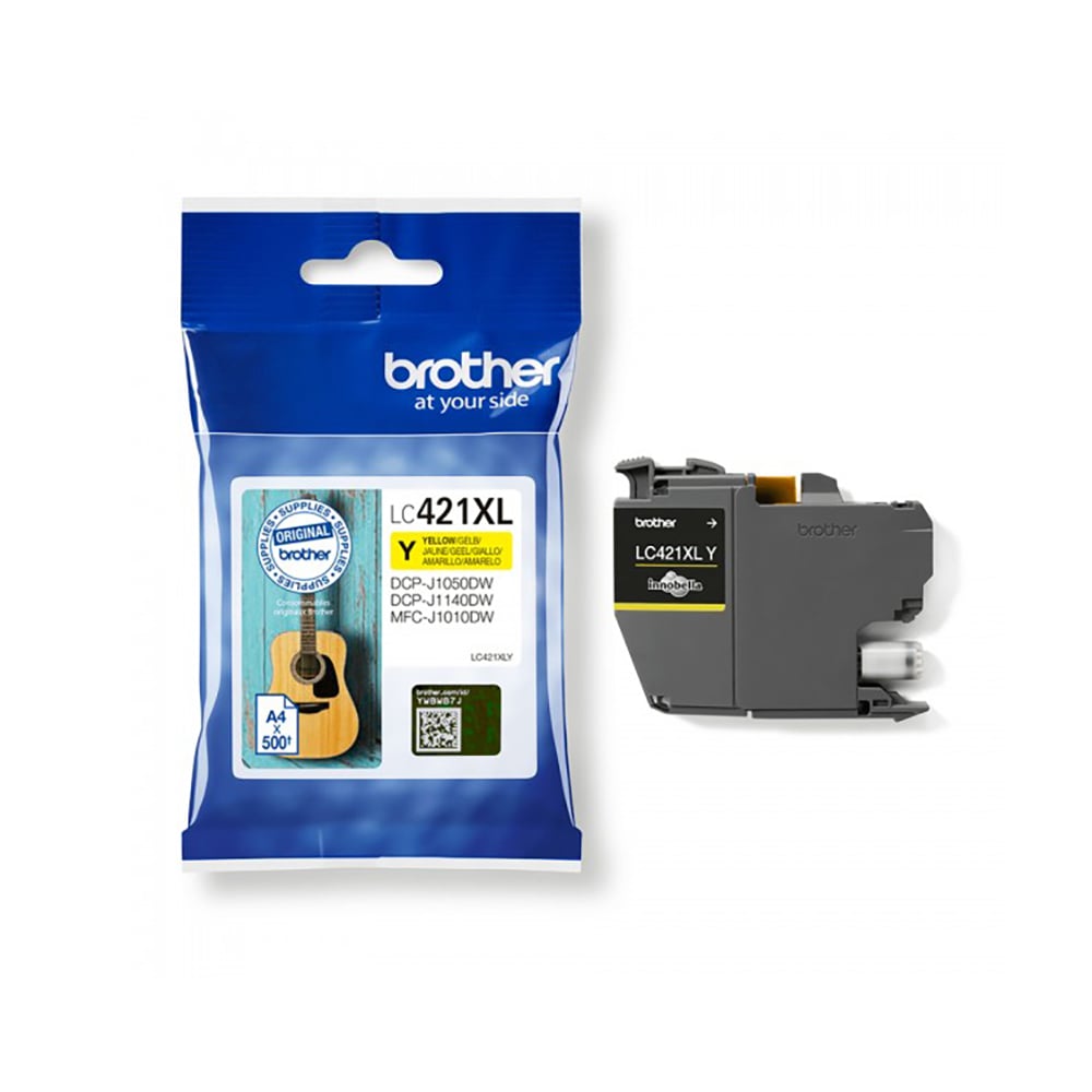 Brother Inkjet Ink LC421 XLYellow (LC421XLY) (BRO-LC-421XLY)