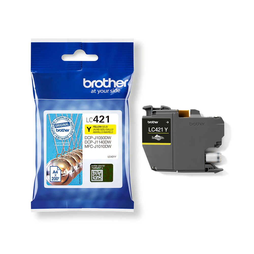 Brother Inkjet Ink LC-421Yellow (LC421Y) (BRO-LC421Y)