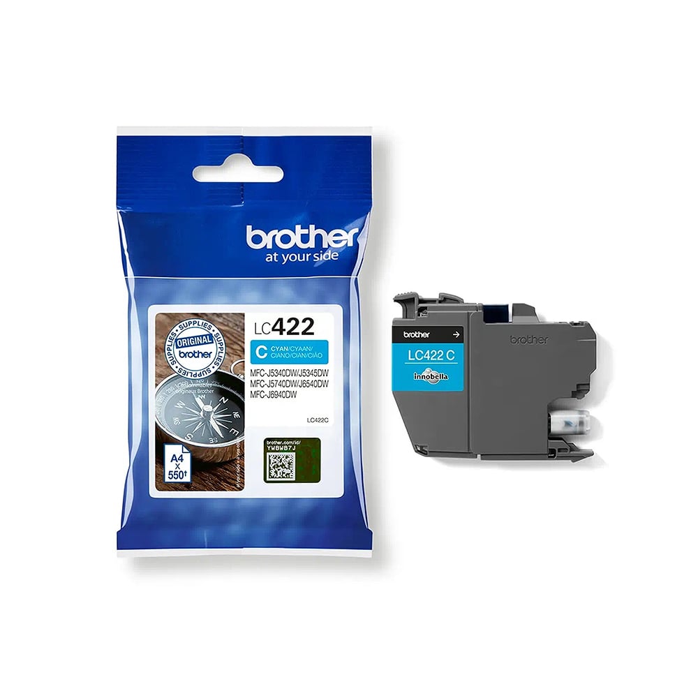 Brother Inkjet LC Cyan Cartridge (LC422C) (BROLC422C)